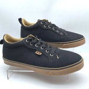 Harley-Davidson Women's Black Canvas Low Top Sneakers Gum Sole D84424 Size 11 US
